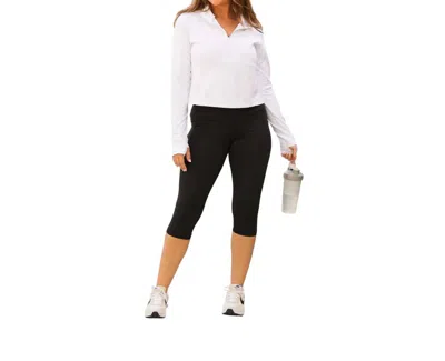 Julia Rose The Chelsea Capri Leggings In Black