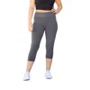 Julia Rose The Dani Capri With Pockets In Charcoal In Pink