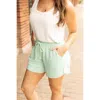 Julia Rose The Emelia Terry Cloth Shorts In Mint In Green