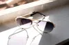 Julia Rose Unisex The Alex High Quality Aviator Sunglasses In Gold/gray In Multi