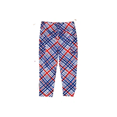Julia Rose Women's Betsy Patriotic Capri Leggings In Blue