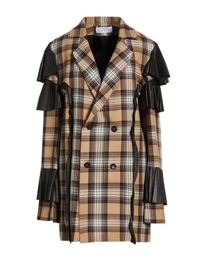 Julia Seemann Woman Coat Camel Size 4 Wool In Brown