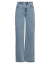 Julia Seemann Woman Jeans Blue Size 27 Cotton In Blue