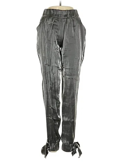 Pre-owned Julian Chang Casual Pants In Silver