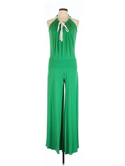 Pre-owned Julian Chang Jumpsuit In Green
