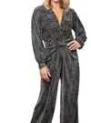 Julian Chang Snake Jumper In Black/silver In Black