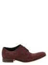 Julian Suede Lace Up Lace Up Shoes Bordeaux In Black