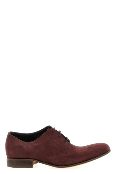 Julian Suede Lace Up In Burgundy