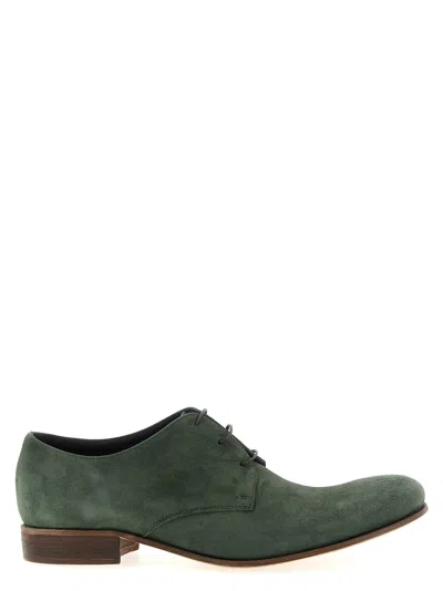 Julian Suede Lace Up Lace Up Shoes Green