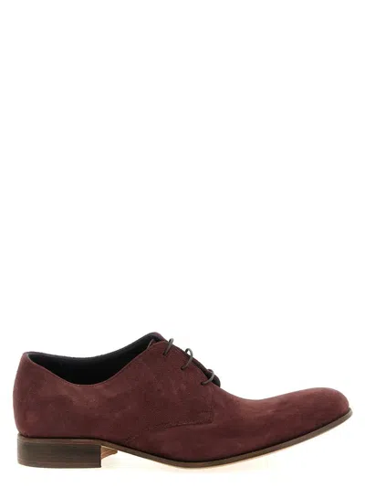 Julian Suede Lace Up In Red