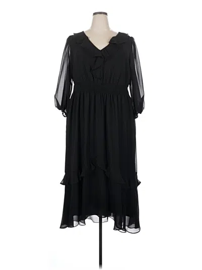 Pre-owned Julian Taylor Casual Dress In Black