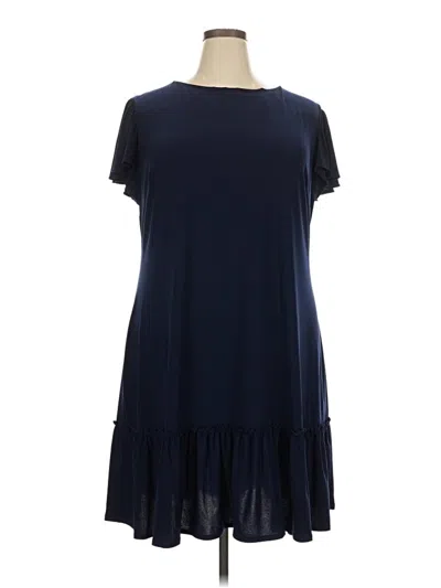 Pre-owned Julian Taylor Casual Dress In Blue