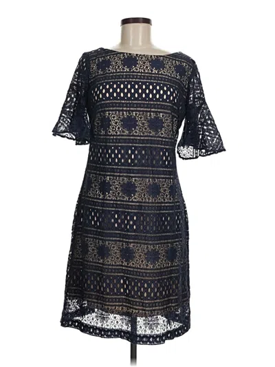 Pre-owned Julian Taylor Cocktail Dress In Blue