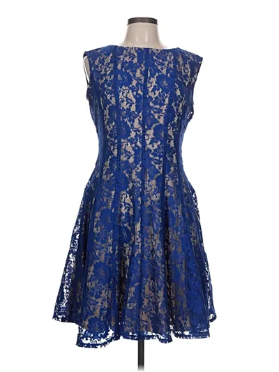 Pre-owned Julian Taylor Cocktail Dress In Blue