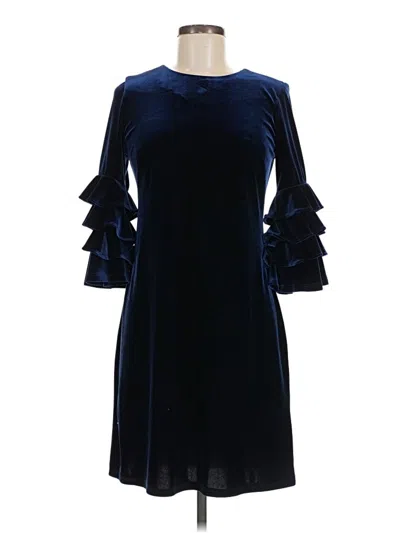 Pre-owned Julian Taylor Cocktail Dress In Blue