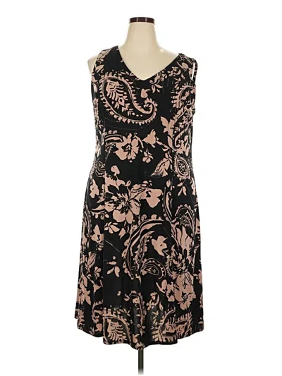 Pre-owned Julian Taylor Cocktail Dress In Brown