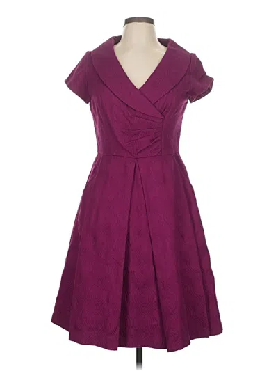 Pre-owned Julian Taylor Cocktail Dress In Purple