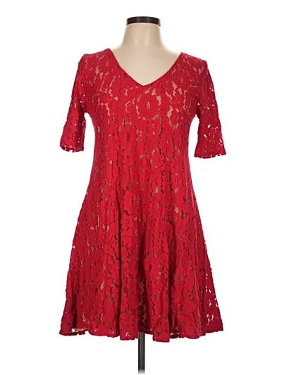 Pre-owned Julian Taylor Cocktail Dress In Red