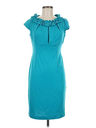 Pre-owned Julian Taylor Cocktail Dress In Teal