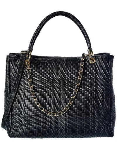 Juliana Cortini Tf Dnu  Aviva Woven Leather Shoulder Bag