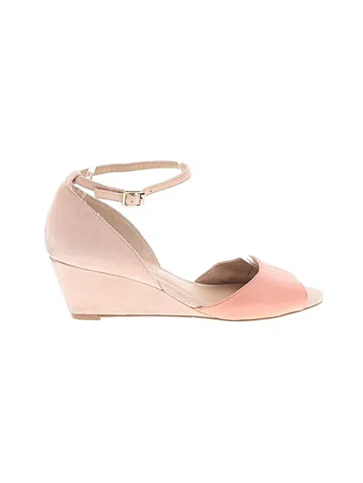 Pre-owned Julianne Hough For Sole Society Wedges In Pink