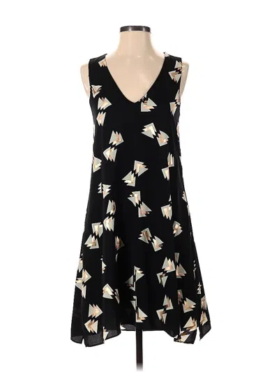 Pre-owned Julie Brown Casual Dress In Black