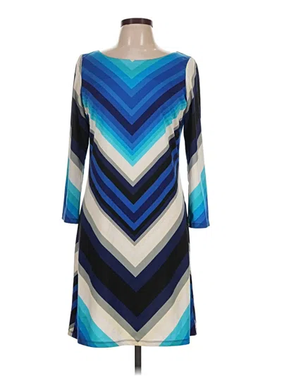 Pre-owned Julie Brown Casual Dress In Blue