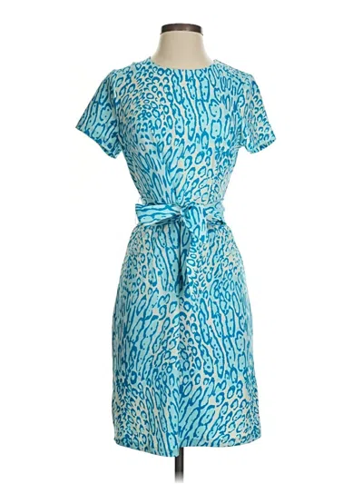 Pre-owned Julie Brown Casual Dress In Blue