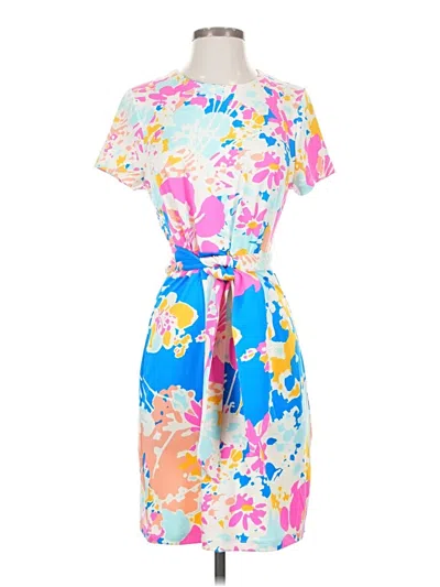 Pre-owned Julie Brown Casual Dress In Blue