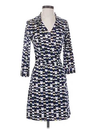 Pre-owned Julie Brown Casual Dress In Blue