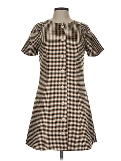Pre-owned Julie Brown Casual Dress In Brown