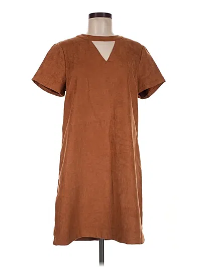 Pre-owned Julie Brown Casual Dress In Brown