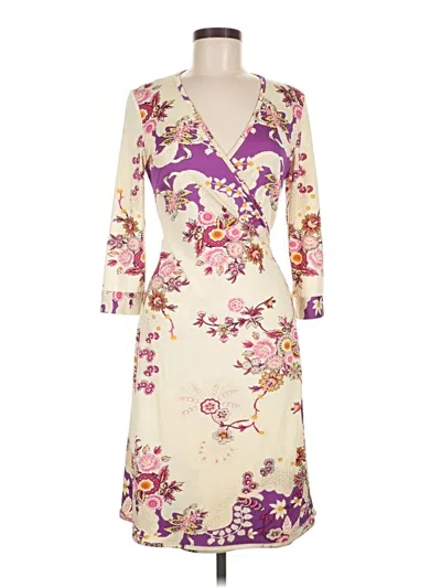 Pre-owned Julie Brown Casual Dress In Ivory