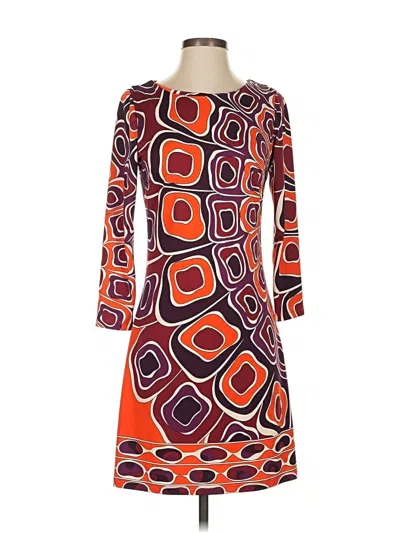 Pre-owned Julie Brown Casual Dress In Orange