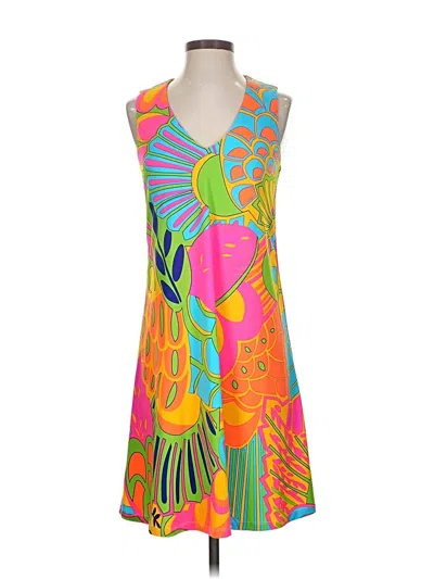 Pre-owned Julie Brown Casual Dress In Orange