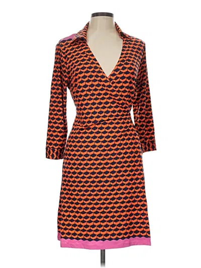 Pre-owned Julie Brown Casual Dress In Orange