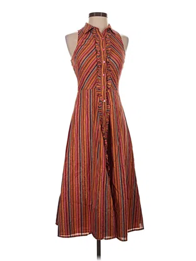 Pre-owned Julie Brown Casual Dress In Orange