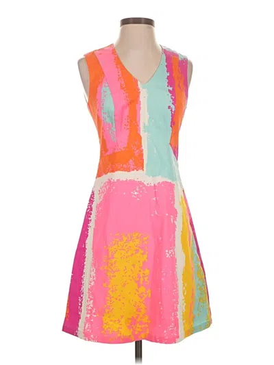 Pre-owned Julie Brown Casual Dress In Pink