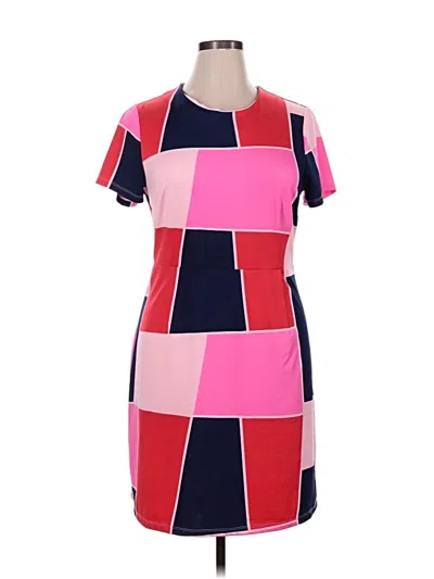 Pre-owned Julie Brown Casual Dress In Pink