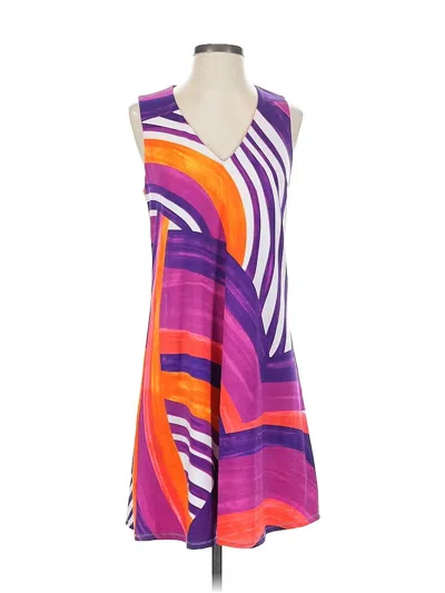 Pre-owned Julie Brown Casual Dress In Purple