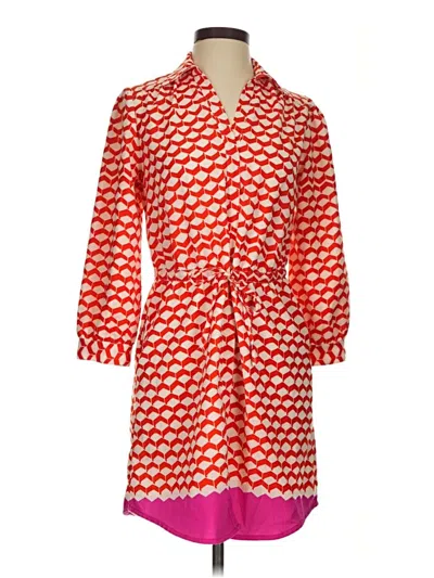 Pre-owned Julie Brown Casual Dress In Red