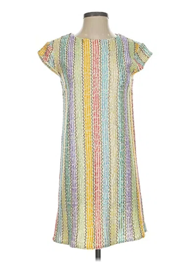 Pre-owned Julie Brown Casual Dress In Silver