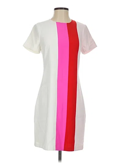 Pre-owned Julie Brown Casual Dress In White