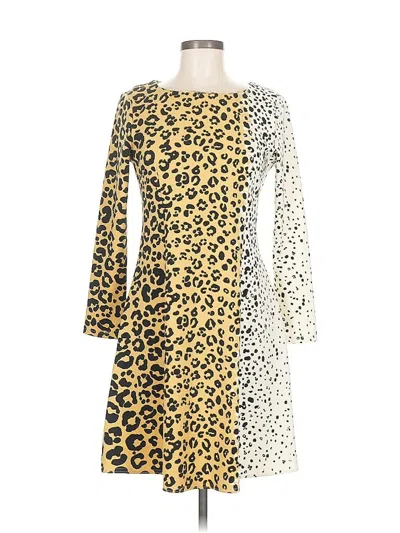 Pre-owned Julie Brown Casual Dress In Yellow