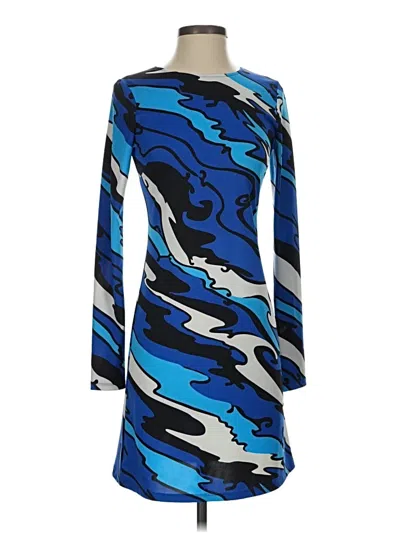 Pre-owned Julie Brown Cocktail Dress In Blue