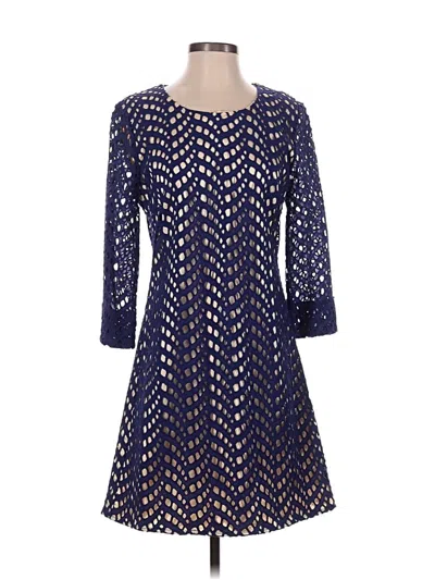 Pre-owned Julie Brown Cocktail Dress In Blue