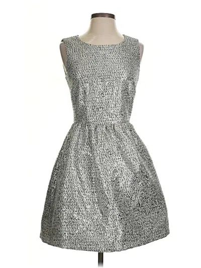 Pre-owned Julie Brown Cocktail Dress In Silver