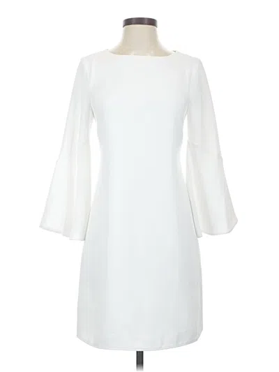 Pre-owned Julie Brown Cocktail Dress In White