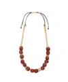 Julie Cohn Design Mari Necklace In Clay In Grey