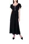 Julie De Libran X Eres Rose Dress In Black